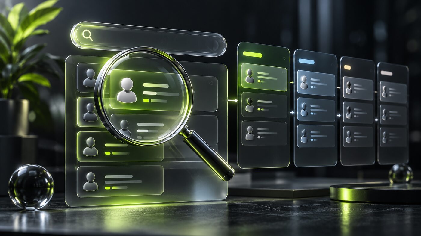 Поиск лидов и обновление интерфейса JuraCRM